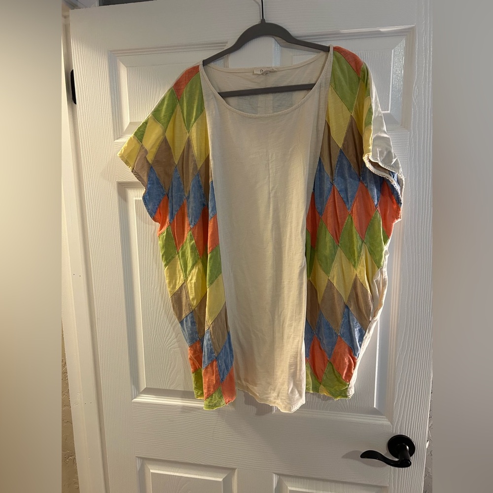 Oli & Hali Multicolor Diamond Pattern Tunic